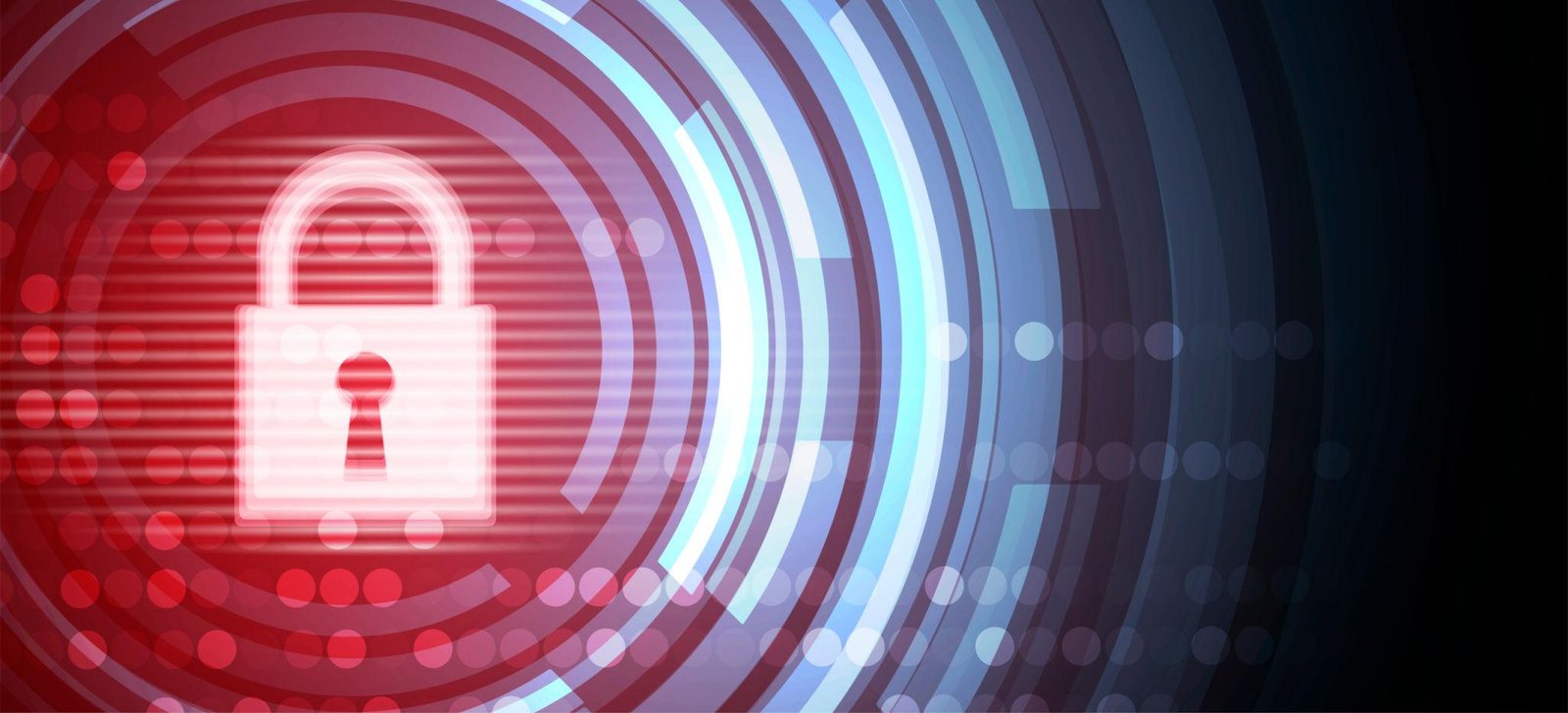 Security lock interface representing data protection